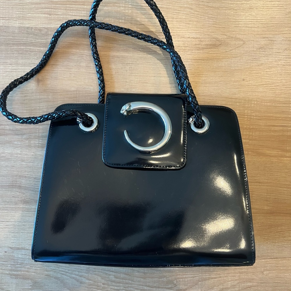 CARTIER PANTHERE LEATHER HANDBAG PURSE AUTHENTIC - Picture 6 of 12